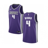 Women's Nike Sacramento Kings #4 Chris Webber Swingman Purple Road NBA Jersey - Icon Edition