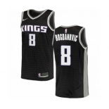 Women's Nike Sacramento Kings #8 Bogdan Bogdanovic Authentic Black NBA Jersey Statement Edition