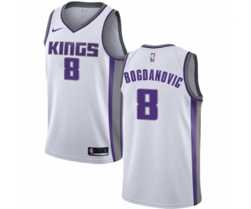 Women's Nike Sacramento Kings #8 Bogdan Bogdanovic Authentic White NBA Jersey - Association Edition