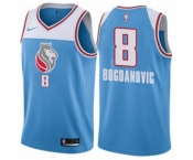 Women's Nike Sacramento Kings #8 Bogdan Bogdanovic Swingman Blue NBA Jersey - City Edition