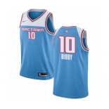 Youth Nike Sacramento Kings #10 Mike Bibby Swingman Blue NBA Jersey - 2018-19 City Edition