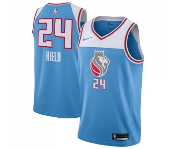 Youth Nike Sacramento Kings #24 Buddy Hield Swingman Blue NBA Jersey - City Edition