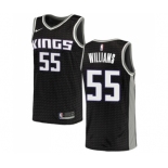 Youth Nike Sacramento Kings #55 Jason Williams Swingman Black NBA Jersey Statement Edition