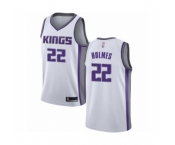 Youth Sacramento Kings #22 Richaun Holmes Swingman White Basketball Jersey - Association Edition