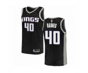 Youth Sacramento Kings #40 Harrison Barnes Swingman Black Basketball Jersey Statement Edition