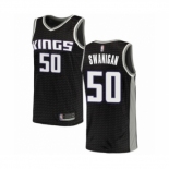 Youth Sacramento Kings #50 Caleb Swanigan Swingman Black Basketball Jersey Statement Edition