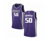 Youth Sacramento Kings #50 Caleb Swanigan Swingman Purple Basketball Jersey - Icon Edition