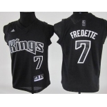 youth nba jerseys sacramento kings #7 fredette black