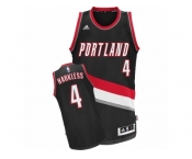 Men Adidas Portland Trail Blazers #4 Moe Harkless Swingman Black Road NBA Jersey