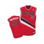 Men Adidas Portland Trail Blazers #50 Caleb Swanigan Swingman Red Alternate NBA Jersey