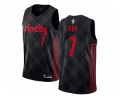 Men Nike Portland Trail Blazers #7 Brandon Roy Authentic Black NBA Jersey - City Edition