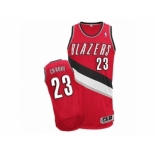 Men's Adidas Portland Trail Blazers #23 Allen Crabbe Authentic Red Alternate NBA Jersey