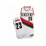 Men's Adidas Portland Trail Blazers #23 Allen Crabbe Authentic White Home NBA Jersey