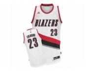 Men's Adidas Portland Trail Blazers #23 Allen Crabbe Swingman White Home NBA Jersey