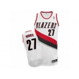 Men's Adidas Portland Trail Blazers #27 Jusuf Nurkic Authentic White Home NBA Jersey