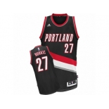 Men's Adidas Portland Trail Blazers #27 Jusuf Nurkic Swingman Black Road NBA Jersey