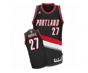 Men's Adidas Portland Trail Blazers #27 Jusuf Nurkic Swingman Black Road NBA Jersey