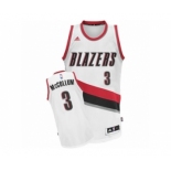 Men's Adidas Portland Trail Blazers #3 C.J. McCollum Swingman White Home NBA Jersey