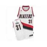 Men's Adidas Portland Trail Blazers #31 Festus Ezeli Swingman White Home NBA Jersey