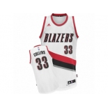 Men's Adidas Portland Trail Blazers #33 Zach Collins Swingman White Home NBA Jersey