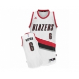 Men's Adidas Portland Trail Blazers #6 Shabazz Napier Swingman White Home NBA Jersey