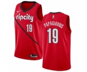 Men's Nike Portland Trail Blazers #19 Georgios Papagiannis Red Swingman Jersey - Earned Edition