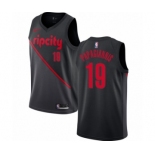 Men's Nike Portland Trail Blazers #19 Georgios Papagiannis Swingman Black NBA Jersey - 2018-19 City Edition