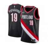 Men's Nike Portland Trail Blazers #19 Georgios Papagiannis Swingman Black NBA Jersey - Icon Edition