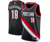 Men's Nike Portland Trail Blazers #19 Georgios Papagiannis Swingman Black NBA Jersey - Icon Edition