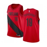 Men's Nike Portland Trail Blazers #19 Georgios Papagiannis Swingman Red NBA Jersey Statement Edition