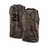 Men's Nike Portland Trail Blazers #21 Noah Vonleh Swingman Camo Realtree Collection NBA Jersey