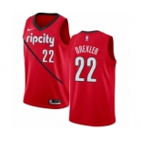 Men's Nike Portland Trail Blazers #22 Clyde Drexler Red Swingman Jersey - Earned Edition