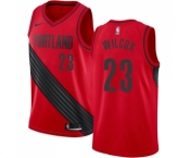 Men's Nike Portland Trail Blazers #23 C.J. Wilcox Swingman Red Alternate NBA Jersey Statement Edition