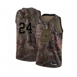 Men's Nike Portland Trail Blazers #24 Anfernee Simons Swingman Camo Realtree Collection NBA Jersey