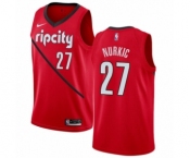 Men's Nike Portland Trail Blazers #27 Jusuf Nurkic Red Swingman Jersey - Earned Edition