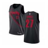 Men's Nike Portland Trail Blazers #27 Jusuf Nurkic Swingman Black NBA Jersey - 2018-19 City Edition