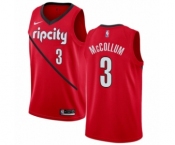 Men's Nike Portland Trail Blazers #3 C.J. McCollum Red Swingman Jersey - Earned Edition