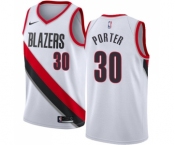 Men's Nike Portland Trail Blazers #30 Terry Porter Swingman White Home NBA Jersey - Association Edition