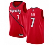 Men's Nike Portland Trail Blazers #7 Brandon Roy Red Swingman Jersey - Earned Edition