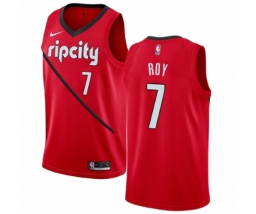 Men's Nike Portland Trail Blazers #7 Brandon Roy Red Swingman Jersey - Earned Edition