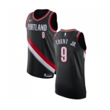 Men's Nike Portland Trail Blazers #9 Gary Trent Jr. Authentic Black NBA Jersey - Icon Edition