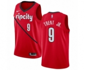 Men's Nike Portland Trail Blazers #9 Gary Trent Jr. Red Swingman Jersey - Earned Edition