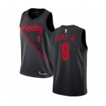 Men's Nike Portland Trail Blazers #9 Gary Trent Jr. Swingman Black NBA Jersey - 2018-19 City Edition