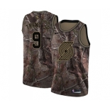 Men's Nike Portland Trail Blazers #9 Gary Trent Jr. Swingman Camo Realtree Collection NBA Jersey