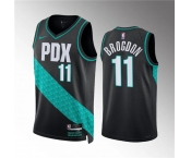 Men's Portland Trail Blazers #11 Malcolm Brogdon 2022-23 Black City Edition Stitched Basketball Jersey