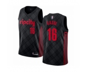 Men's Portland Trail Blazers #16 Pau Gasol Authentic Black Basketball Jersey - City Edition