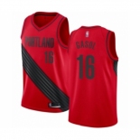 Men's Portland Trail Blazers #16 Pau Gasol Authentic Red Basketball Jersey Statement Edition