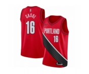 Men's Portland Trail Blazers #16 Pau Gasol Authentic Red Finished Basketball Jersey - Statement Edition