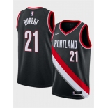 Men's Portland Trail Blazers #21 Rayan Rupert Black Icon Edition Stitched Basketball Jersey