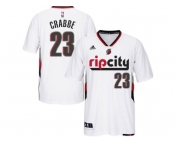 Men's Portland Trail Blazers #23 Allen Crabbe Swingman Rip City Pride White Short Sleeve Jersey